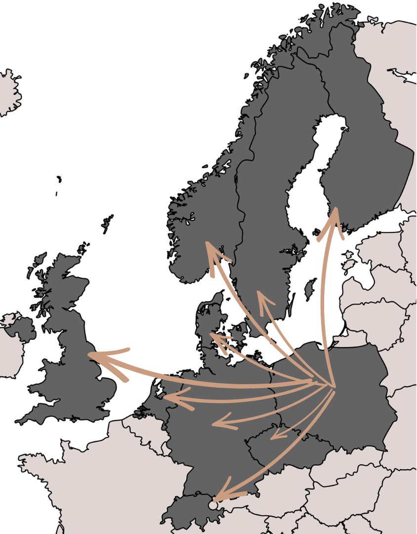 Mapa eksportu - mobile